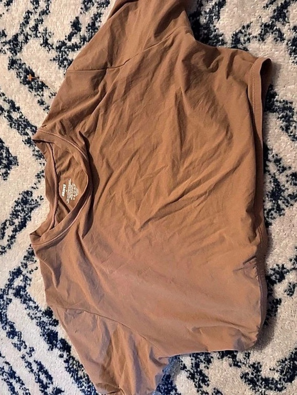 SKIMS Brown Crop Tank Top Size XL Like New